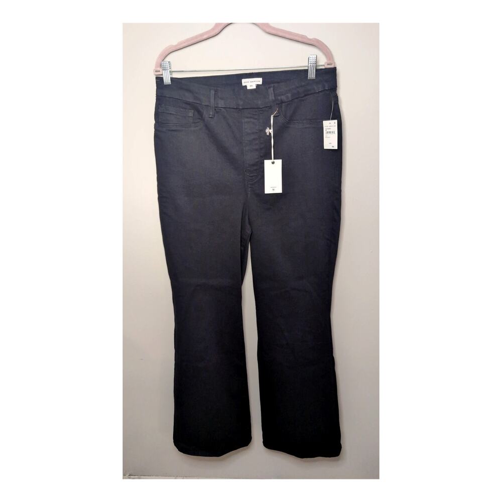 Good American Black Wide Leg Flare Pants 2XL NWT $98